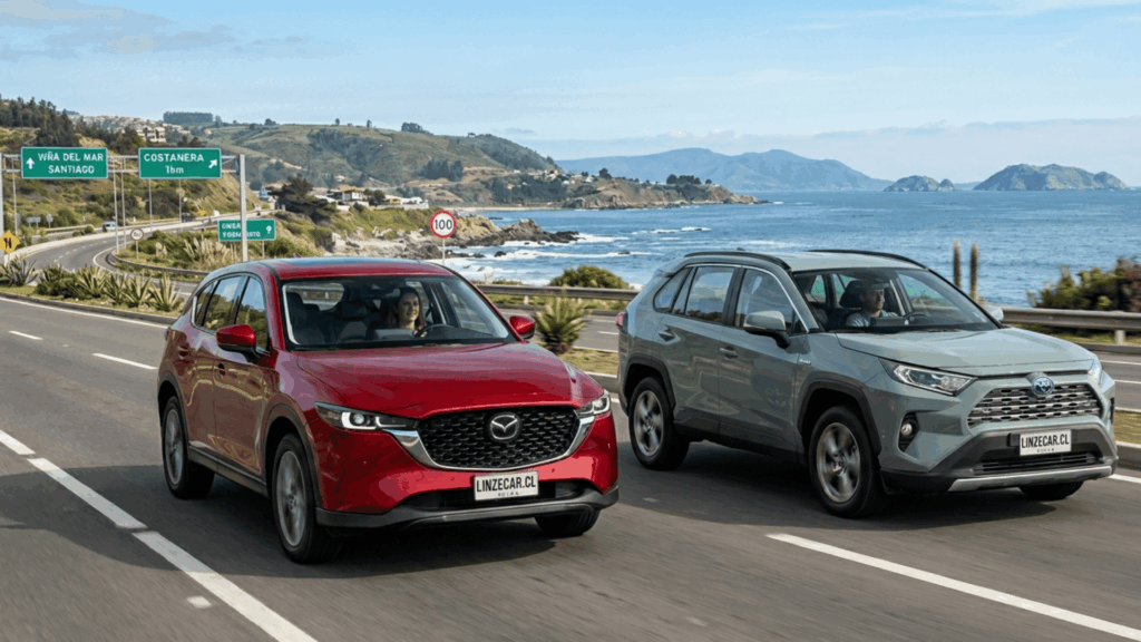 Comparamos un Mazda CX 5 vs Toyota RAV4 para que compres tu SUV informado.