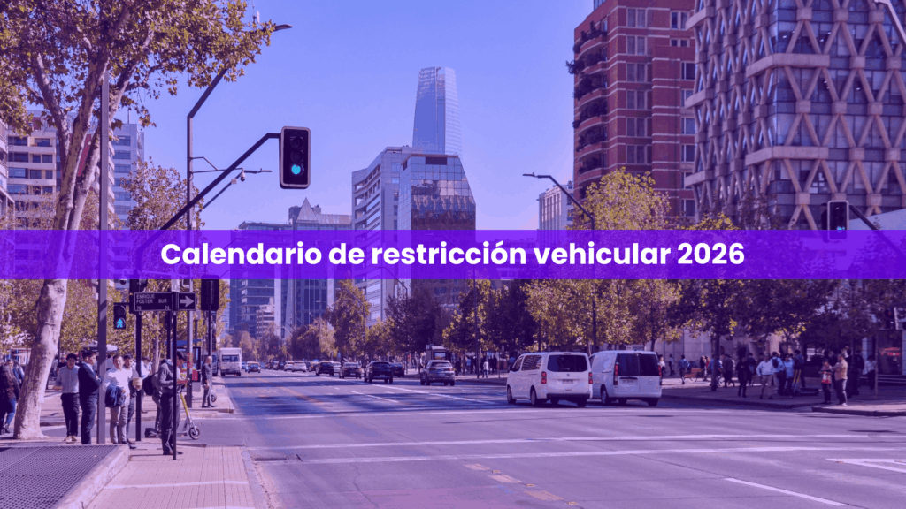 Encuentra aquí el calendario restricción vehicular 2026 en Santiago Chile